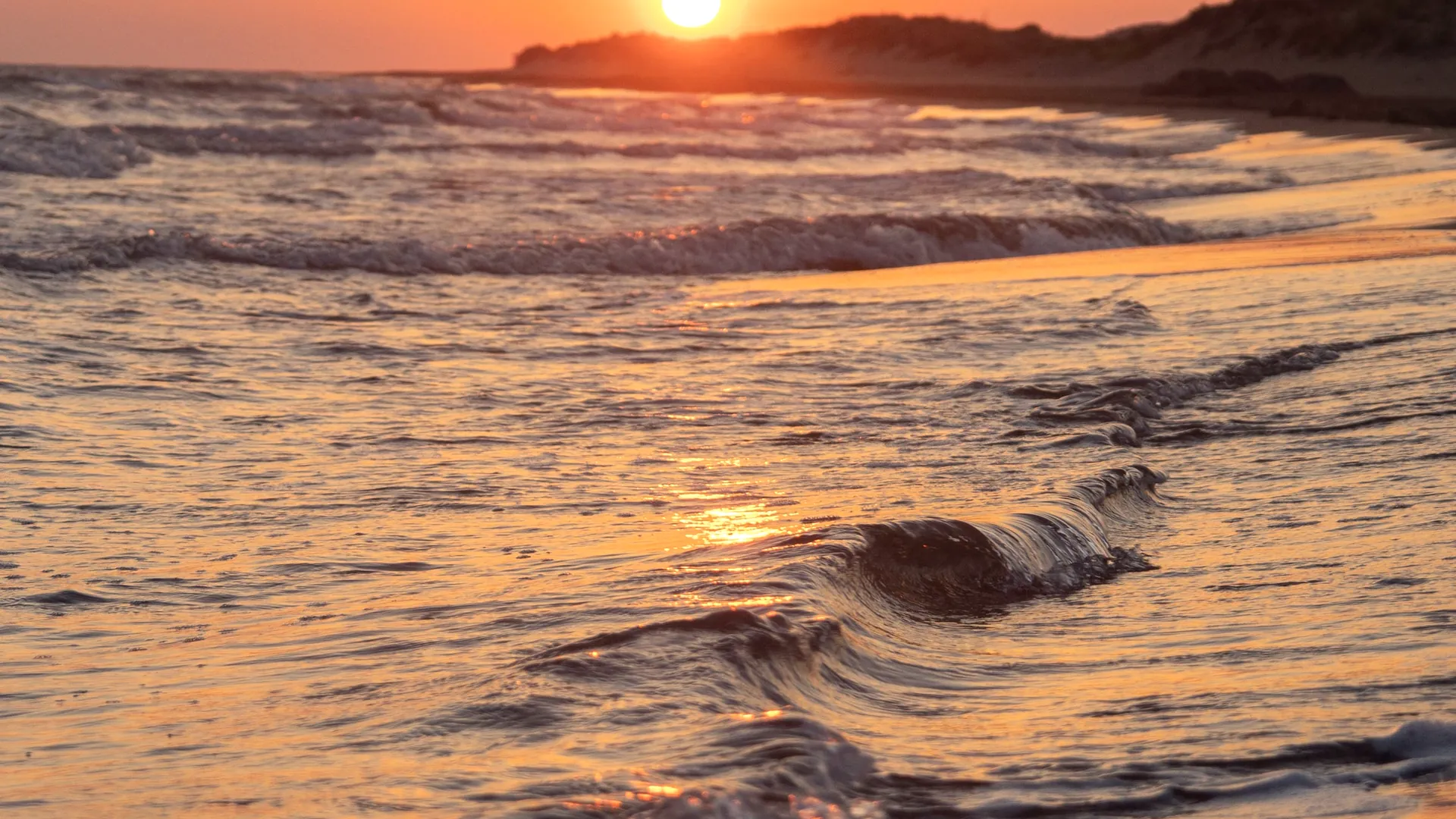 The Ionian sea at sunset